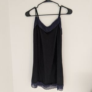 Aerie navy blue and black nightie